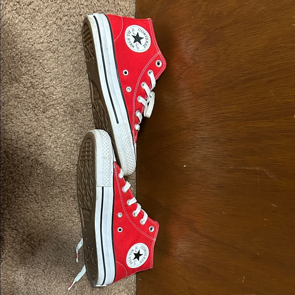 Converse Red Canvas High-Tops